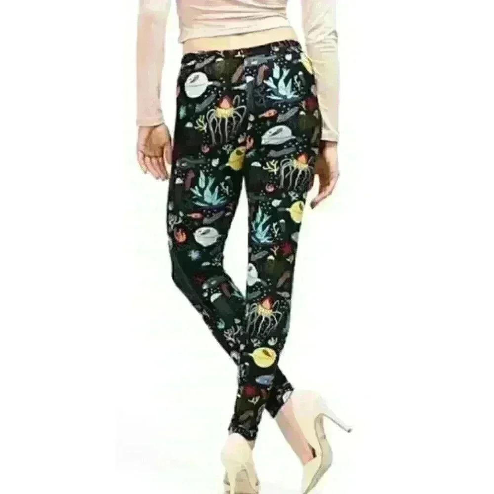 Buttery Soft Ocean Fish Coral Legging OS 0-14